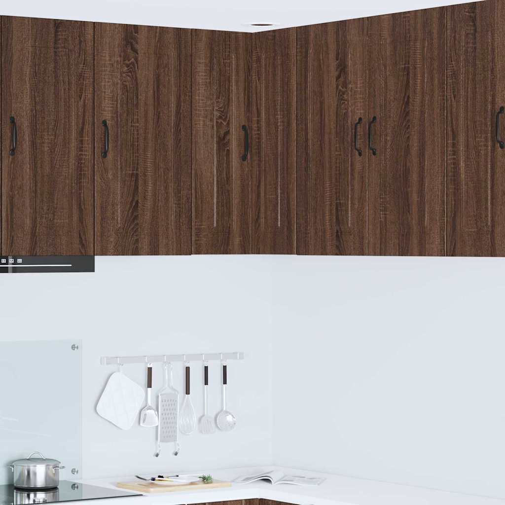 Dulap suspendat de bucatarie Stejar inchis 57 x 57 x 80 cm — imaginea 2