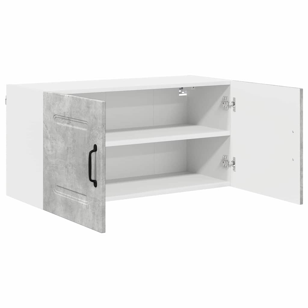 Dulap suspendat de bucatarie Gri din beton 80 x 31 x 40 cm — imaginea 6