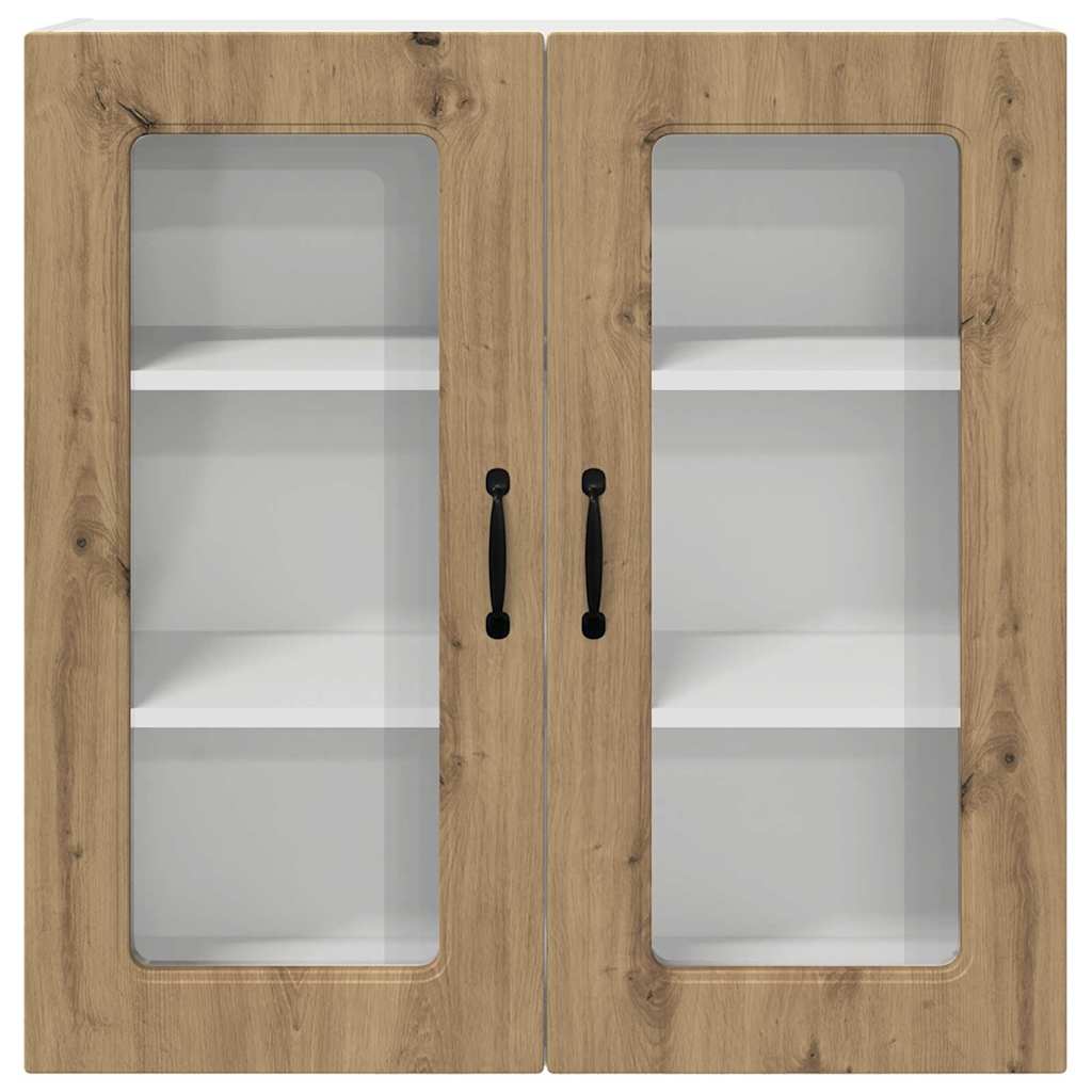 Dulap suspendat de bucatarie Stejar Artizanal 80 x 31 x 80 cm — imaginea 7