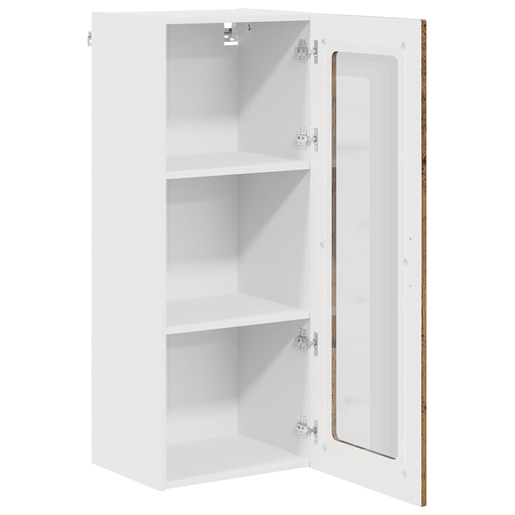 Dulap suspendat de bucatarie cu usa Lemn Vechi 40 x 31 x 100 cm — imaginea 6