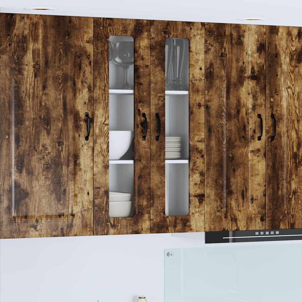 Dulap suspendat de bucatarie Stejar fumuriu 60 x 31 x 100 cm — imaginea 2