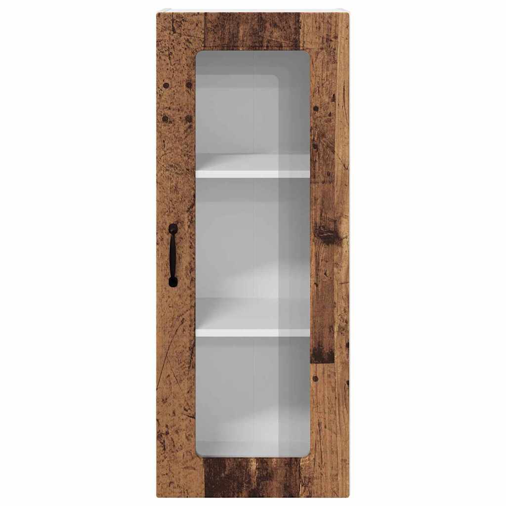Dulap suspendat de bucatarie cu usa Lemn Vechi 40 x 31 x 100 cm — imaginea 7