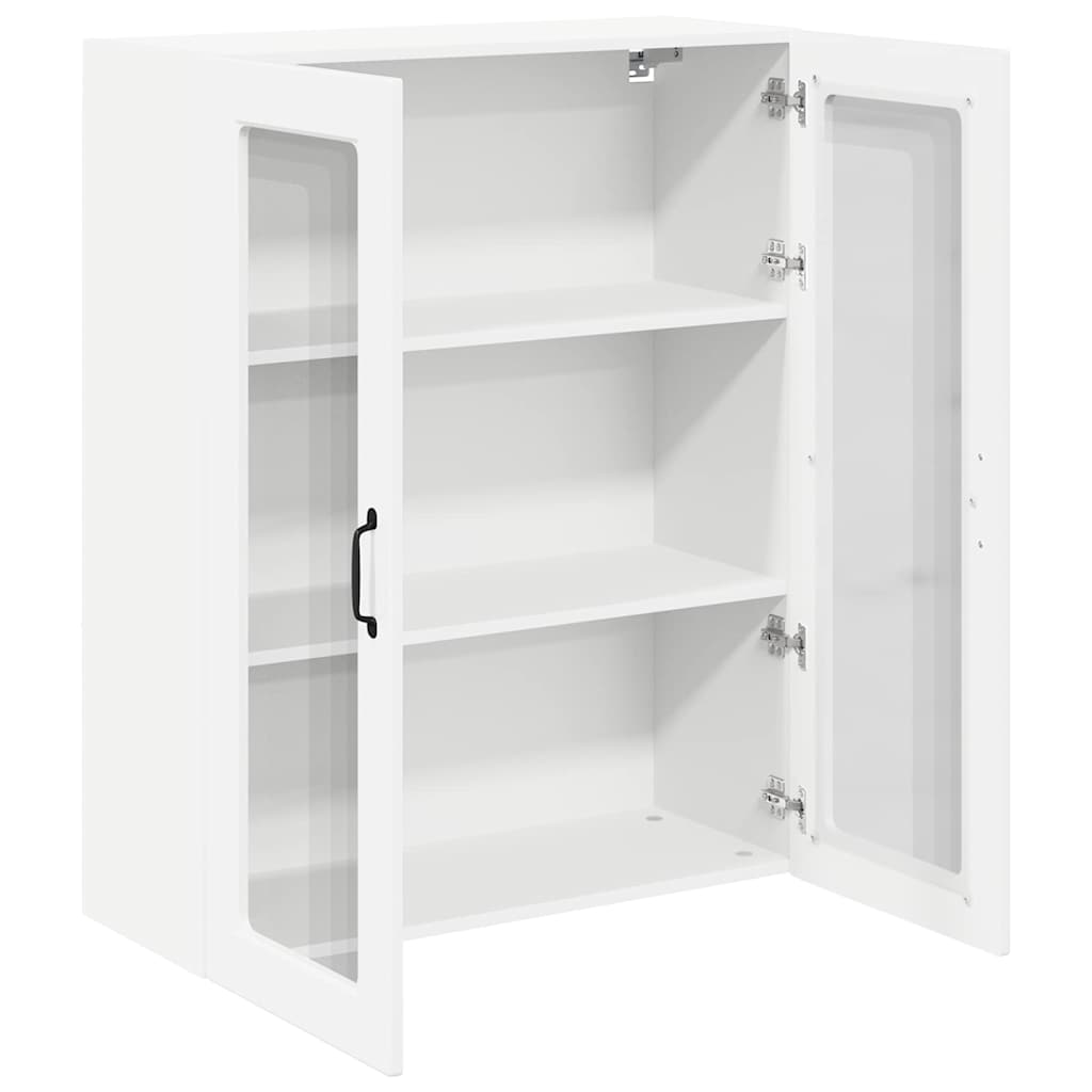 Dulap suspendat de bucatarie cu usa Alb lucios 80 x 31 x 100 cm — imaginea 6