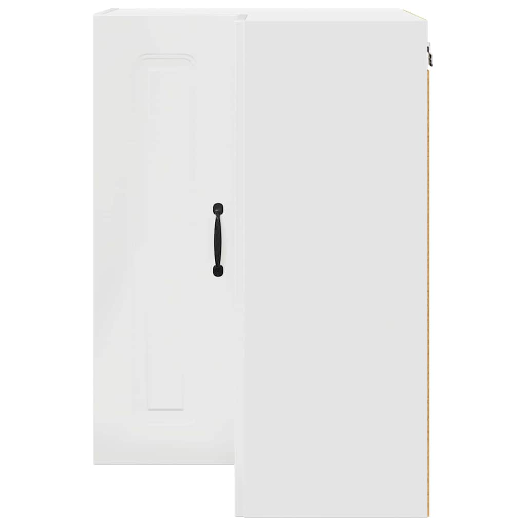 Dulap suspendat de bucatarie cu raft Alb lucios 57 x 57 x 80 cm — imaginea 8