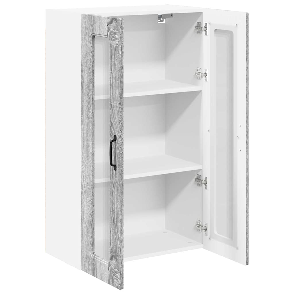 Dulap suspendat de bucatarie cu usa Gri Sonoma 60 x 31 x 100 cm — imaginea 6