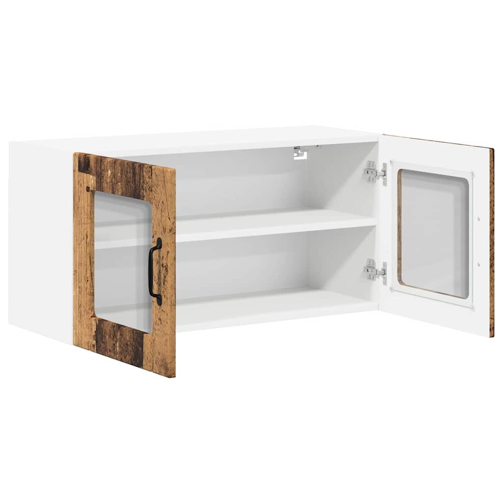 Dulap suspendat de bucatarie cu raft Lemn Vechi 80 x 31 x 40 cm — imaginea 6