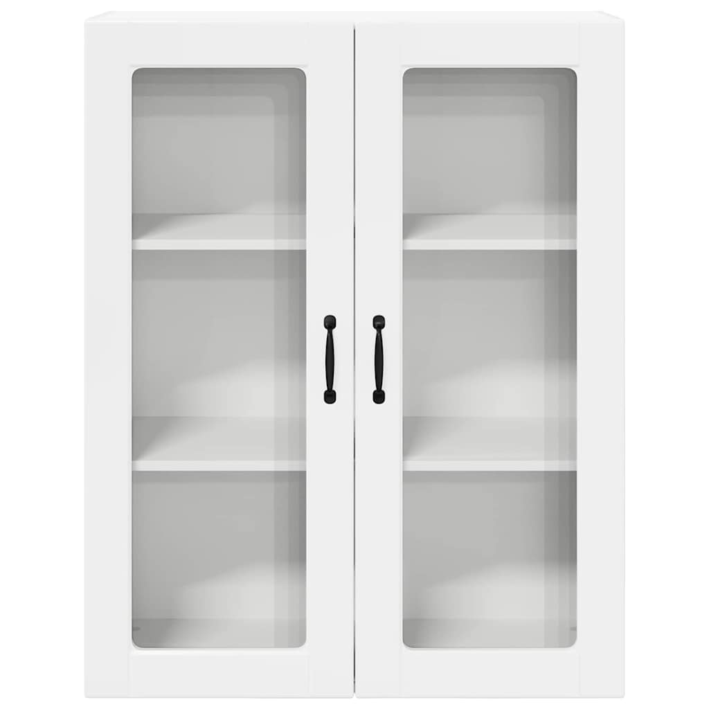 Dulap suspendat de bucatarie cu usa Alb lucios 80 x 31 x 100 cm — imaginea 7