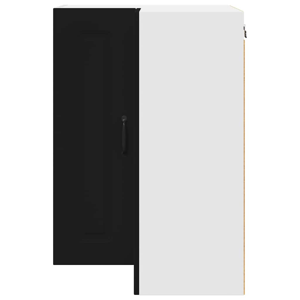 Dulap suspendat de bucatarie cu raft Negru 57 x 57 x 80 cm — imaginea 7