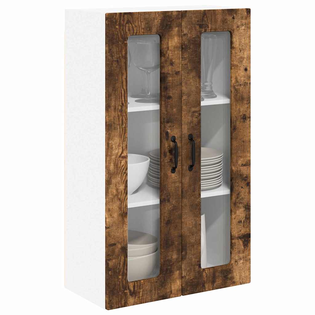 Dulap suspendat de bucatarie Stejar fumuriu 60 x 31 x 100 cm — imaginea 4
