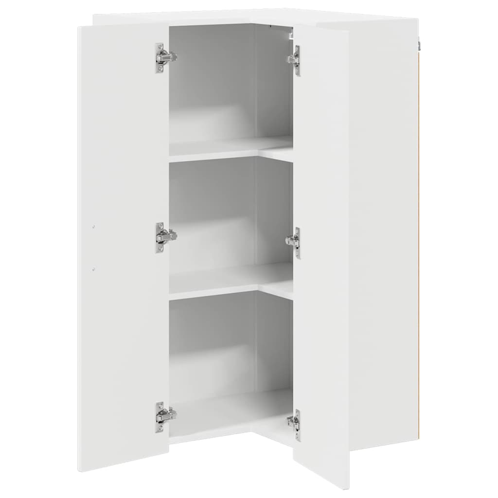 Dulap suspendat de bucatarie cu usa Alb lucios 57 x 57 x 100 cm — imaginea 6