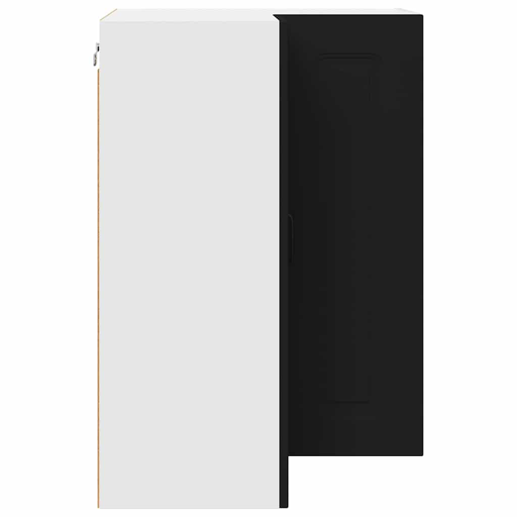 Dulap suspendat de bucatarie cu raft Negru 57 x 57 x 80 cm — imaginea 8