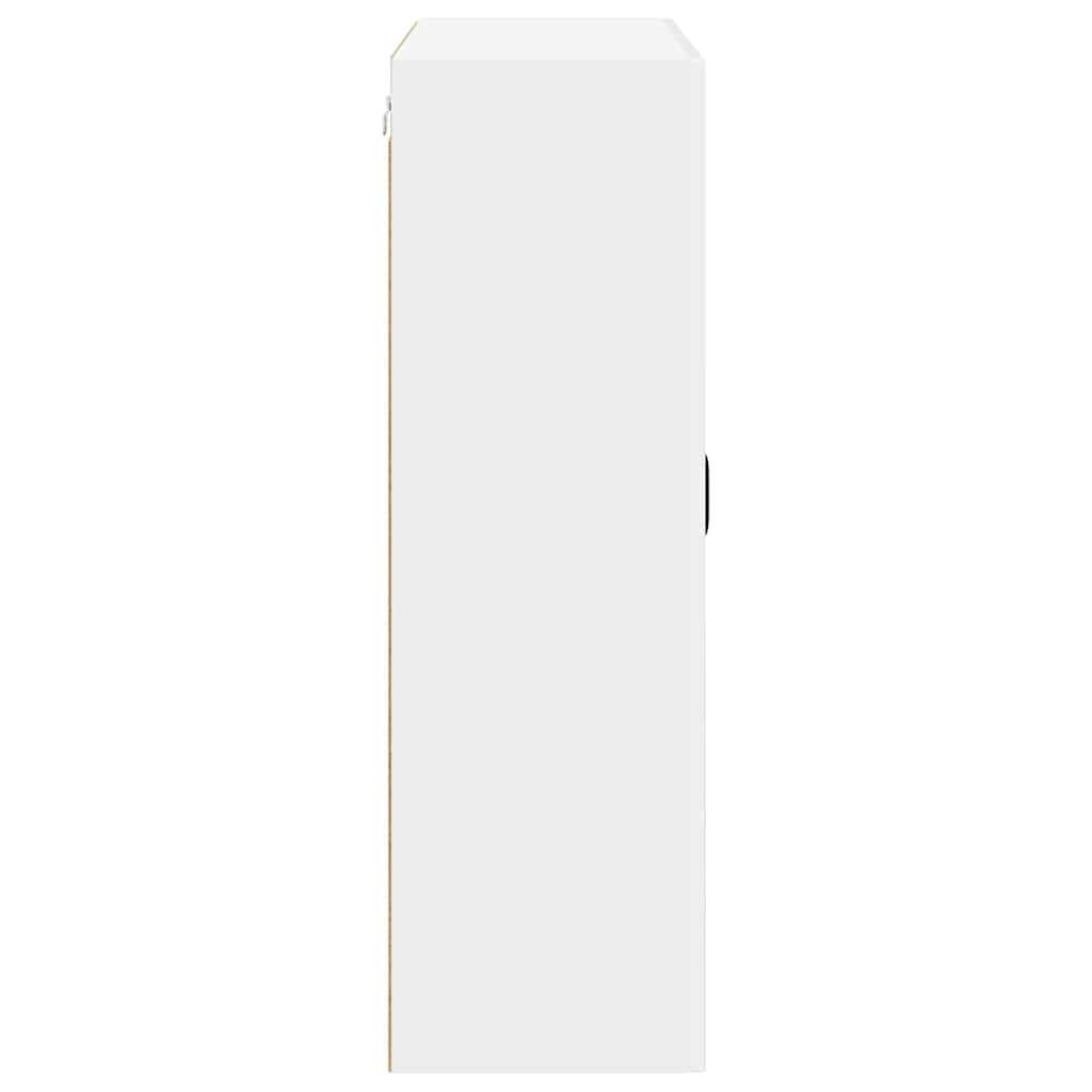 Dulap suspendat de bucatarie cu usa Alb lucios 80 x 31 x 100 cm — imaginea 8