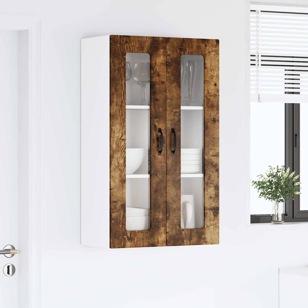 Dulap suspendat de bucatarie Stejar fumuriu 60 x 31 x 100 cm — imaginea 5