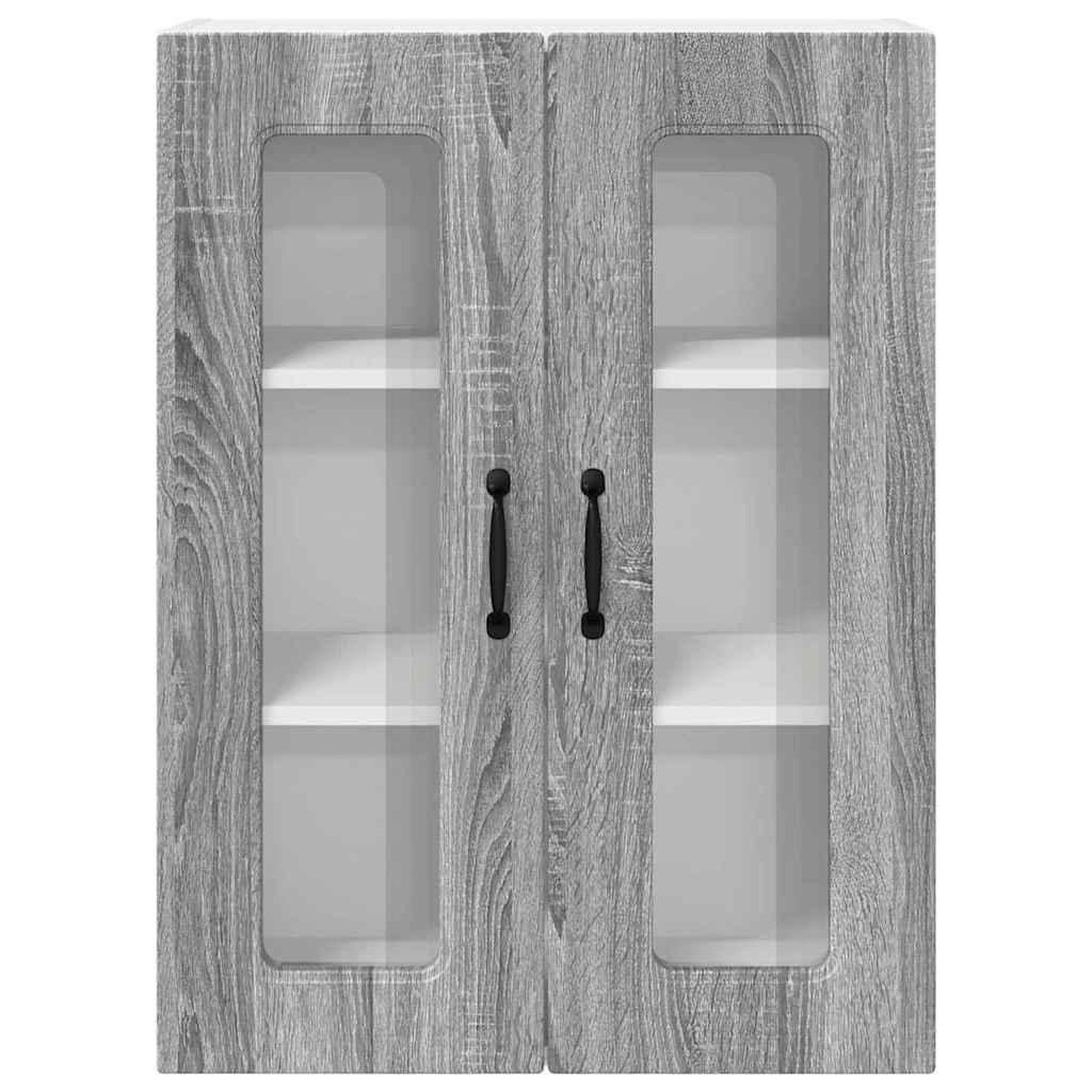 Dulap suspendat de bucatarie cu raft Gri Sonoma 60 x 31 x 80 cm — imaginea 7
