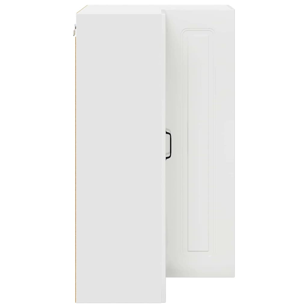 Dulap suspendat de bucatarie cu usa Alb lucios 57 x 57 x 100 cm — imaginea 8