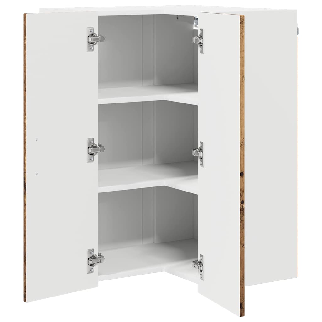 Dulap suspendat de bucatarie cu raft Lemn Vechi 57 x 57 x 80 cm — imaginea 6