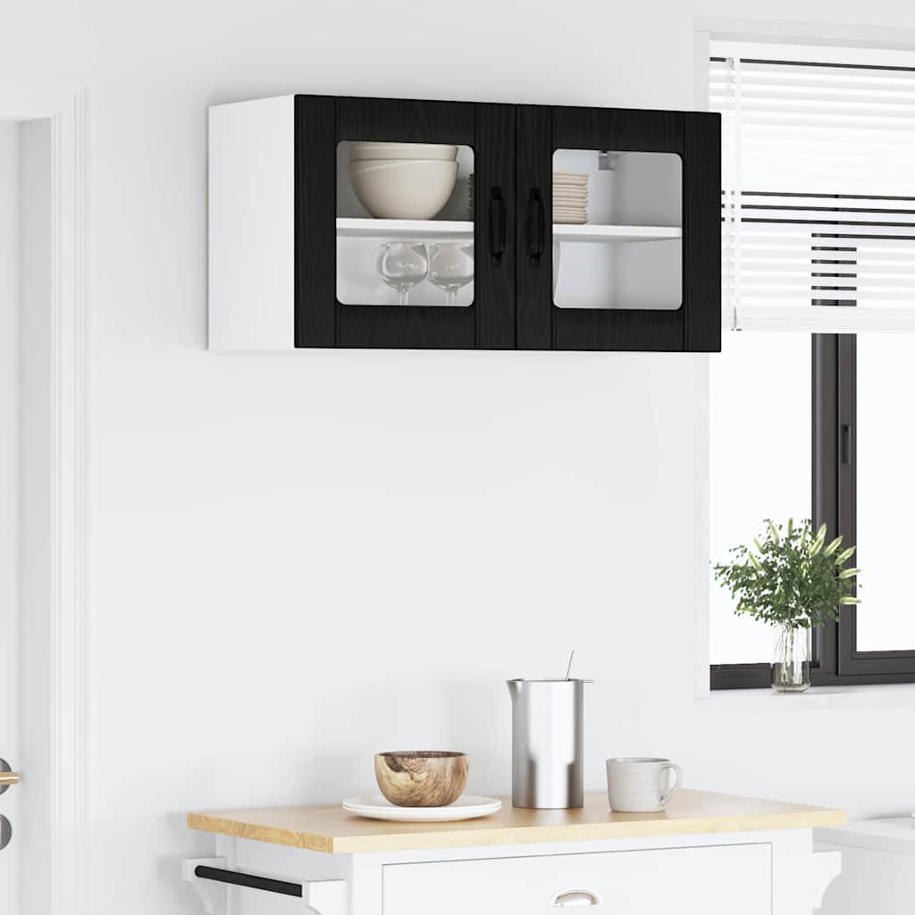 Dulap suspendat de bucatarie Stejar Negru 80 x 31 x 40 cm — imaginea 5