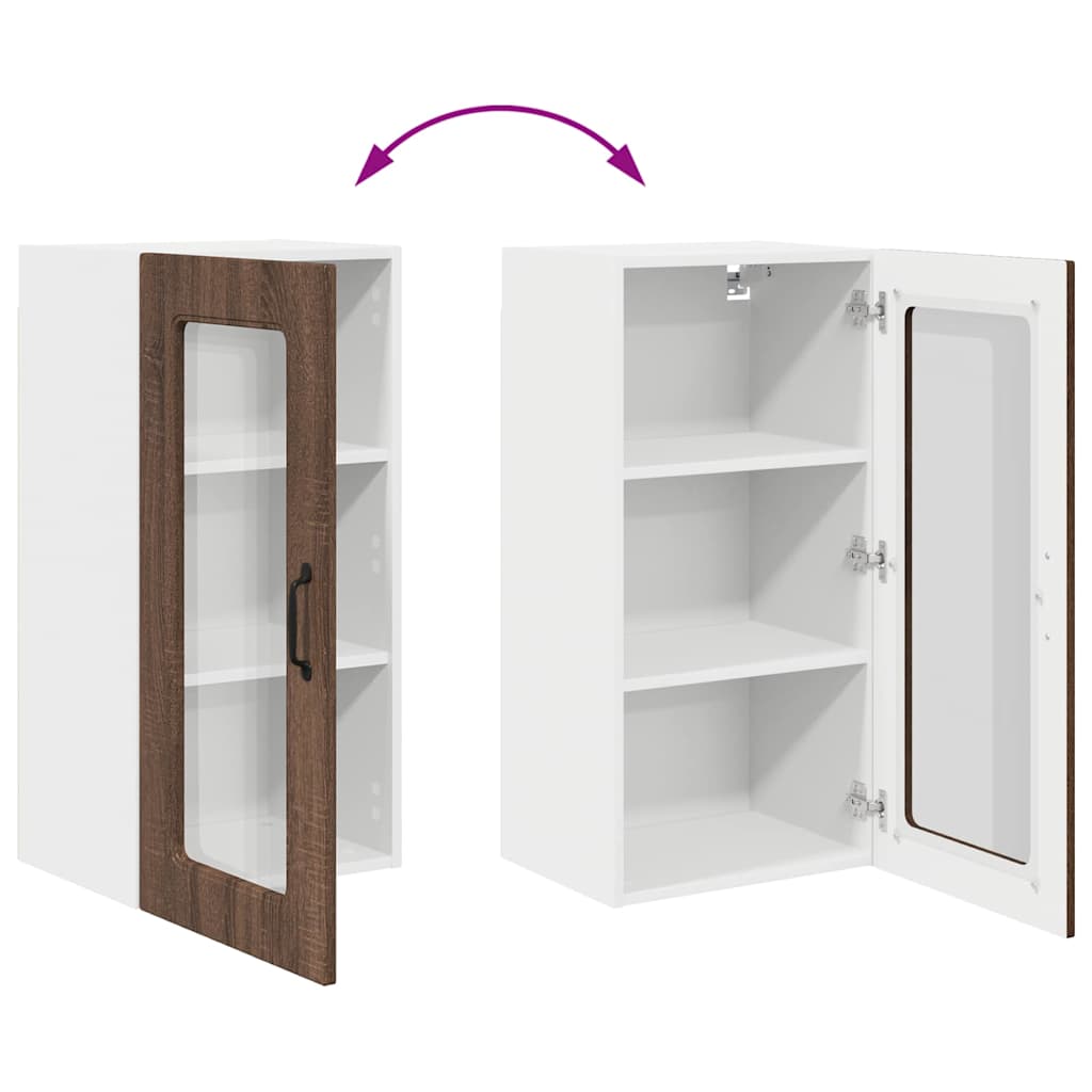 Dulap suspendat de bucatarie Stejar inchis 40 x 31 x 80 cm — imaginea 12