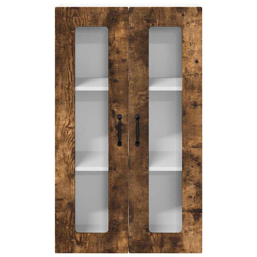 Dulap suspendat de bucatarie Stejar fumuriu 60 x 31 x 100 cm — imaginea 7