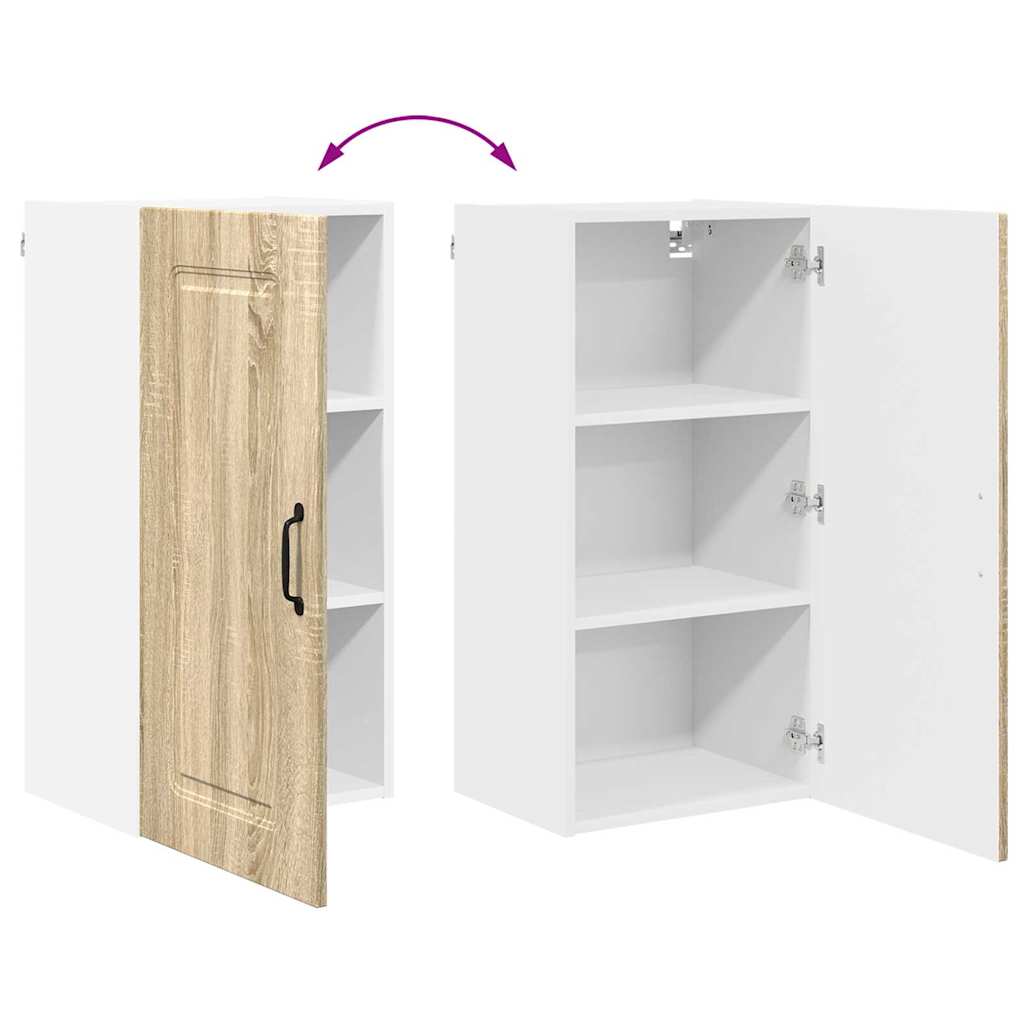 Dulap suspendat de bucatarie Stejar Sonoma 40 x 31 x 80 cm — imaginea 12