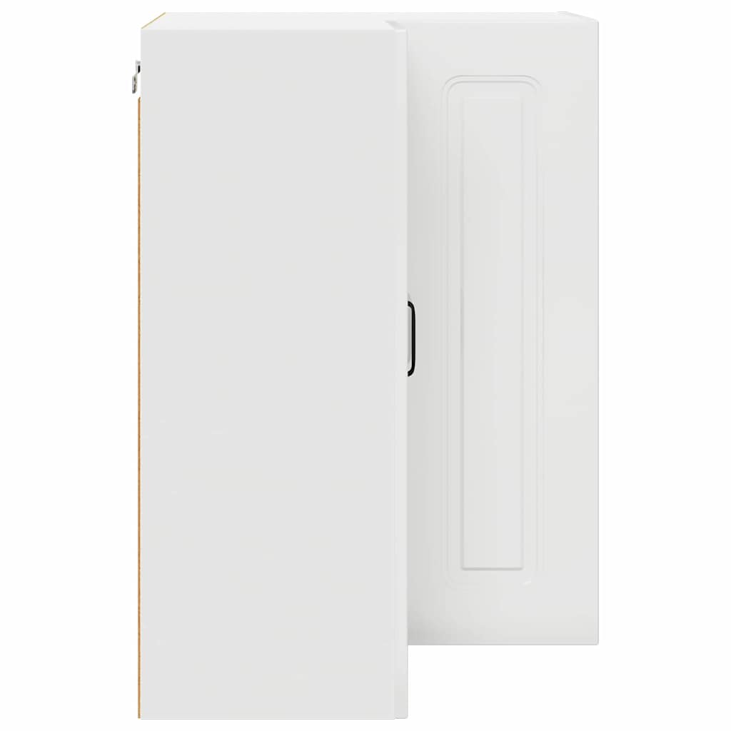 Dulap suspendat de bucatarie cu raft Alb lucios 57 x 57 x 80 cm — imaginea 10