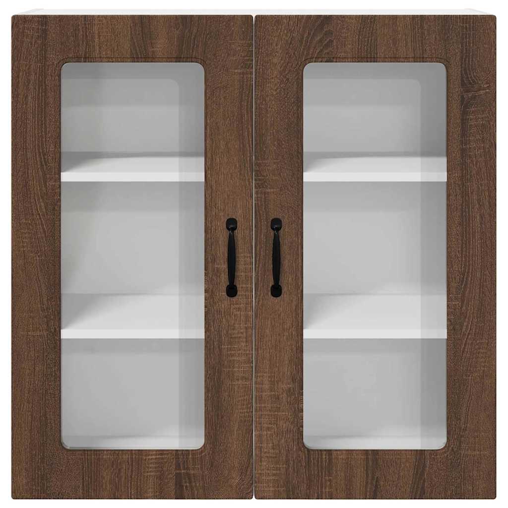 Dulap suspendat de bucatarie Stejar inchis 80 x 31 x 80 cm — imaginea 7