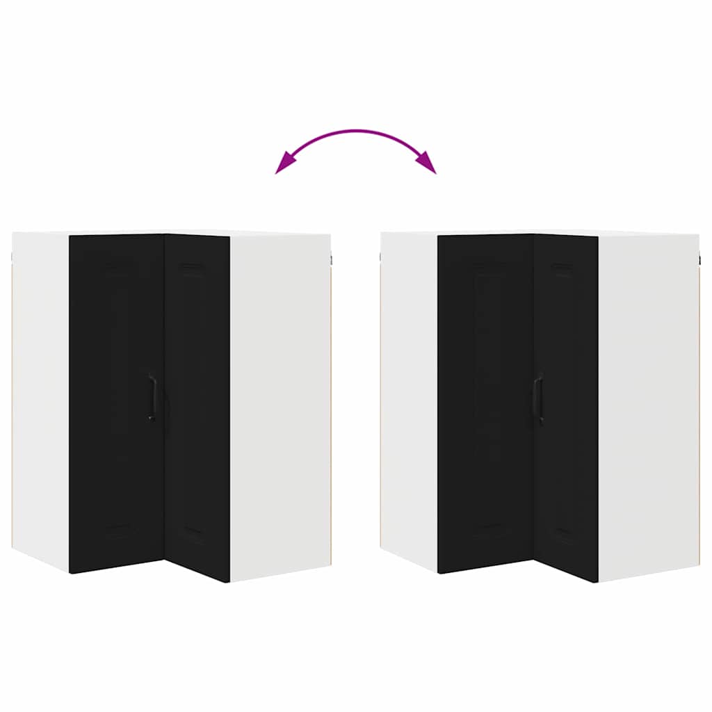 Dulap suspendat de bucatarie cu raft Negru 57 x 57 x 80 cm — imaginea 12