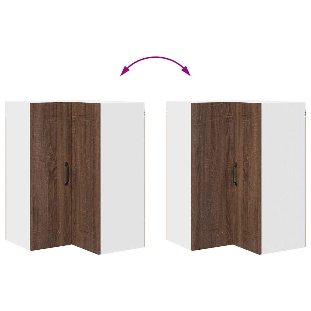 Dulap suspendat de bucatarie Stejar inchis 57 x 57 x 80 cm — imaginea 12