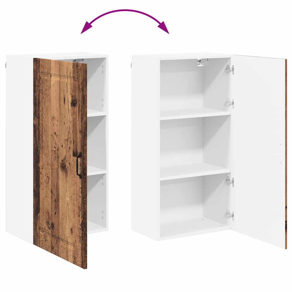 Dulap suspendat de bucatarie cu usa Lemn Vechi 50 x 31 x 100 cm — imaginea 12
