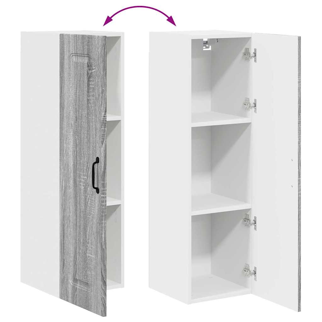 Dulap suspendat de bucatarie cu usa Gri Sonoma 30 x 31 x 100 cm — imaginea 12