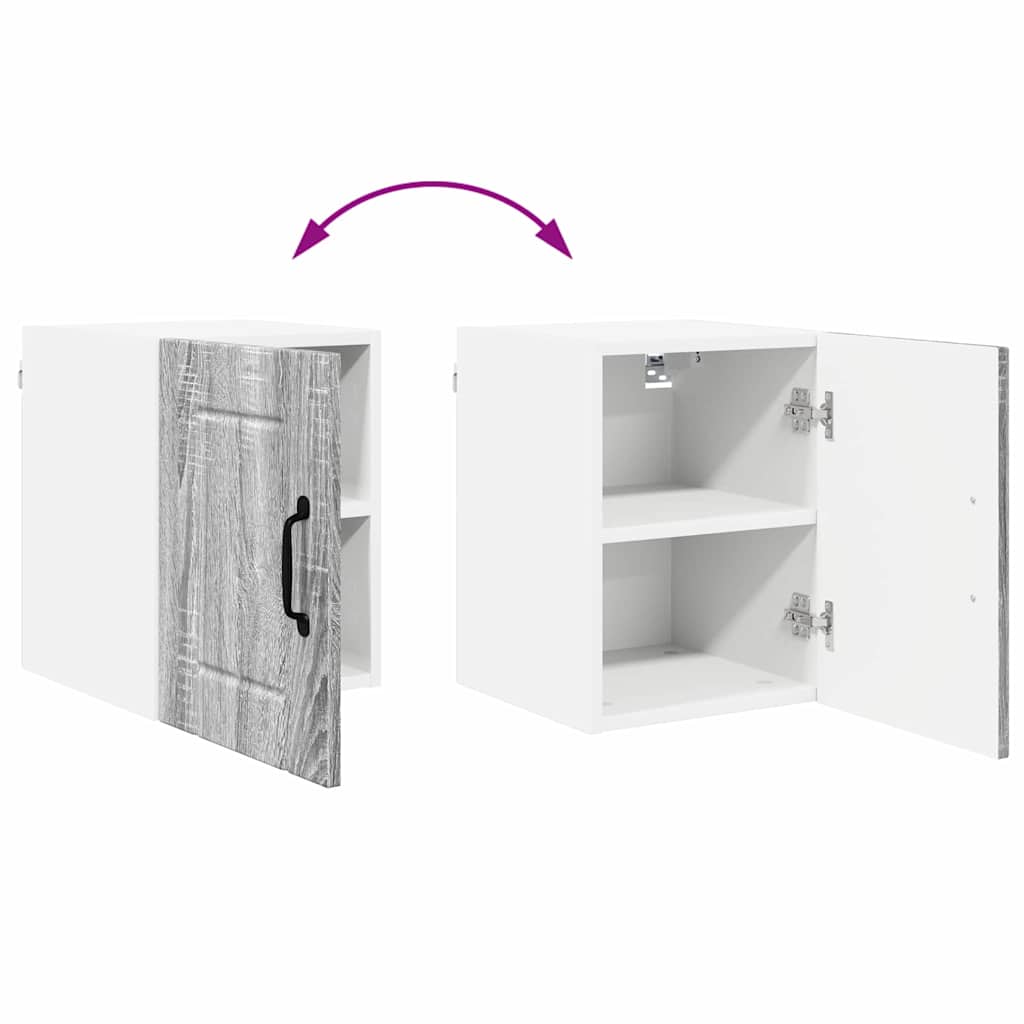 Dulap suspendat de bucatarie 2 pcs Gri Sonoma 30 x 31 x 40 cm — imaginea 13