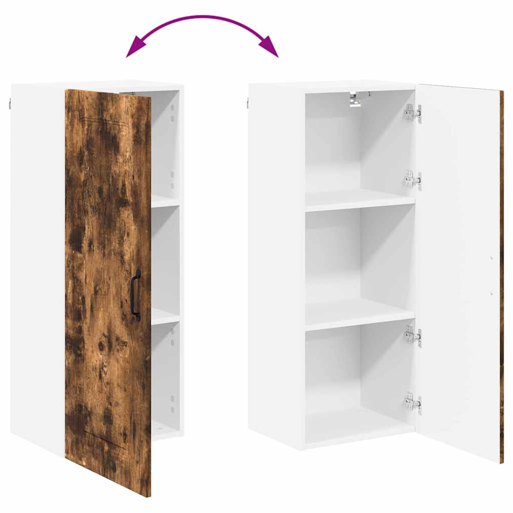 Dulap suspendat de bucatarie Stejar fumuriu 40 x 31 x 100 cm — imaginea 12