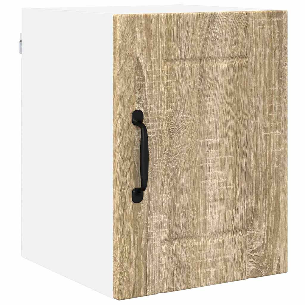 Dulap suspendat de bucatarie cu raft 2 pcs Stejar Sonoma — imaginea 6