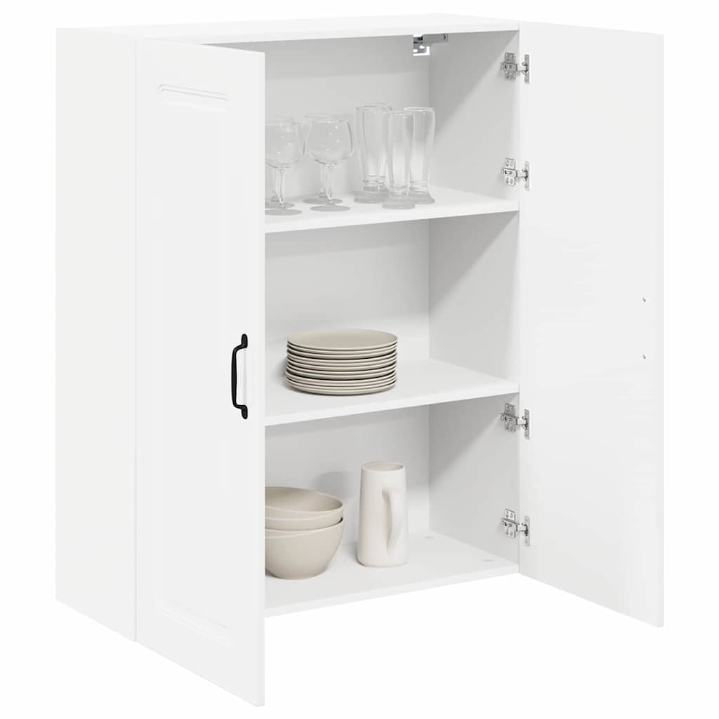 Dulap suspendat de bucatarie cu usa Alb lucios 80 x 31 x 100 cm — imaginea 4