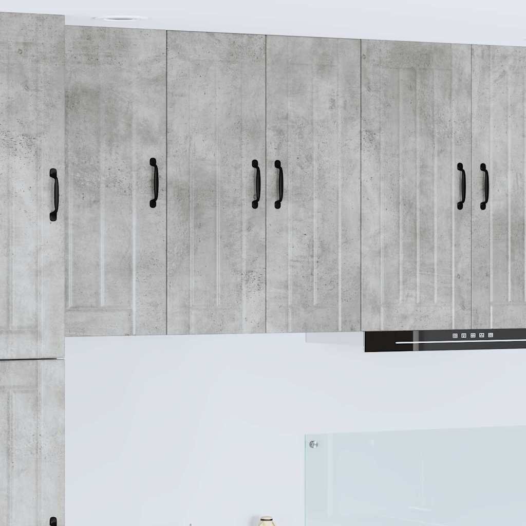 Dulap suspendat de bucatarie Gri din beton 60 x 31 x 80 cm — imaginea 2