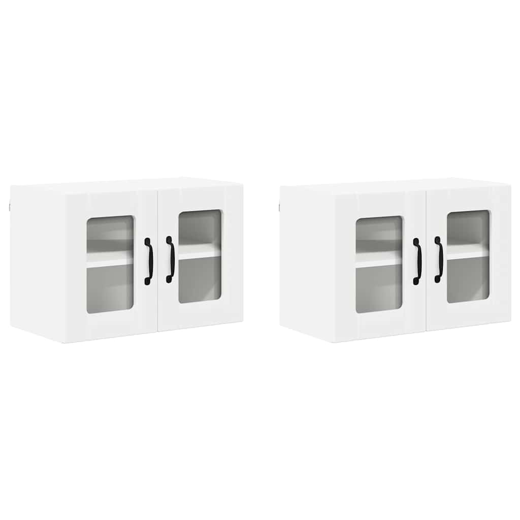 Dulap suspendat de bucatarie cu raft 2 pcs Alb 60 x 31 x 40 cm