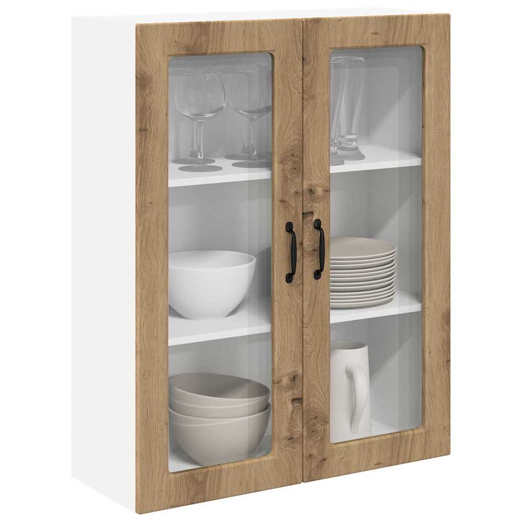 Dulap suspendat de bucatarie Stejar Artizanal 80 x 31 x 100 cm — imaginea 4