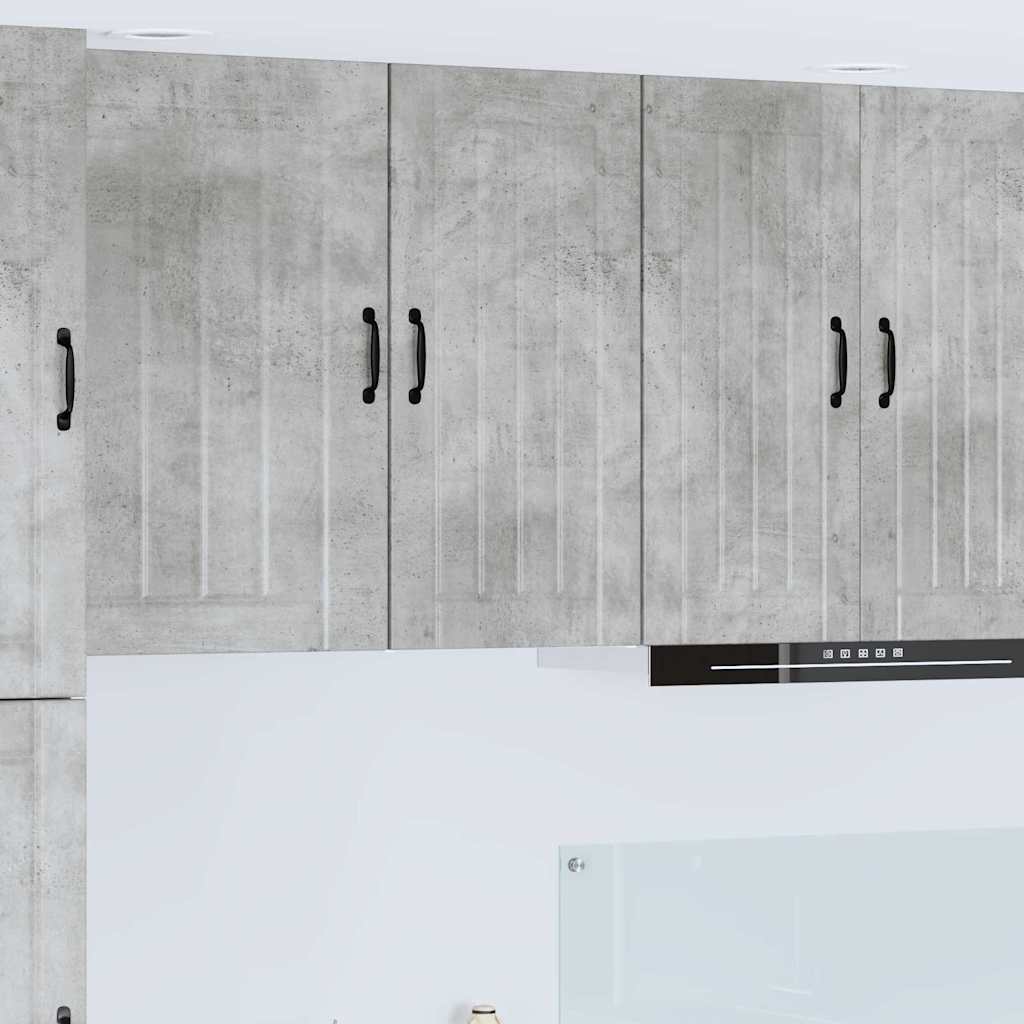Dulap suspendat de bucatarie Gri din beton 40 x 31 x 80 cm — imaginea 2
