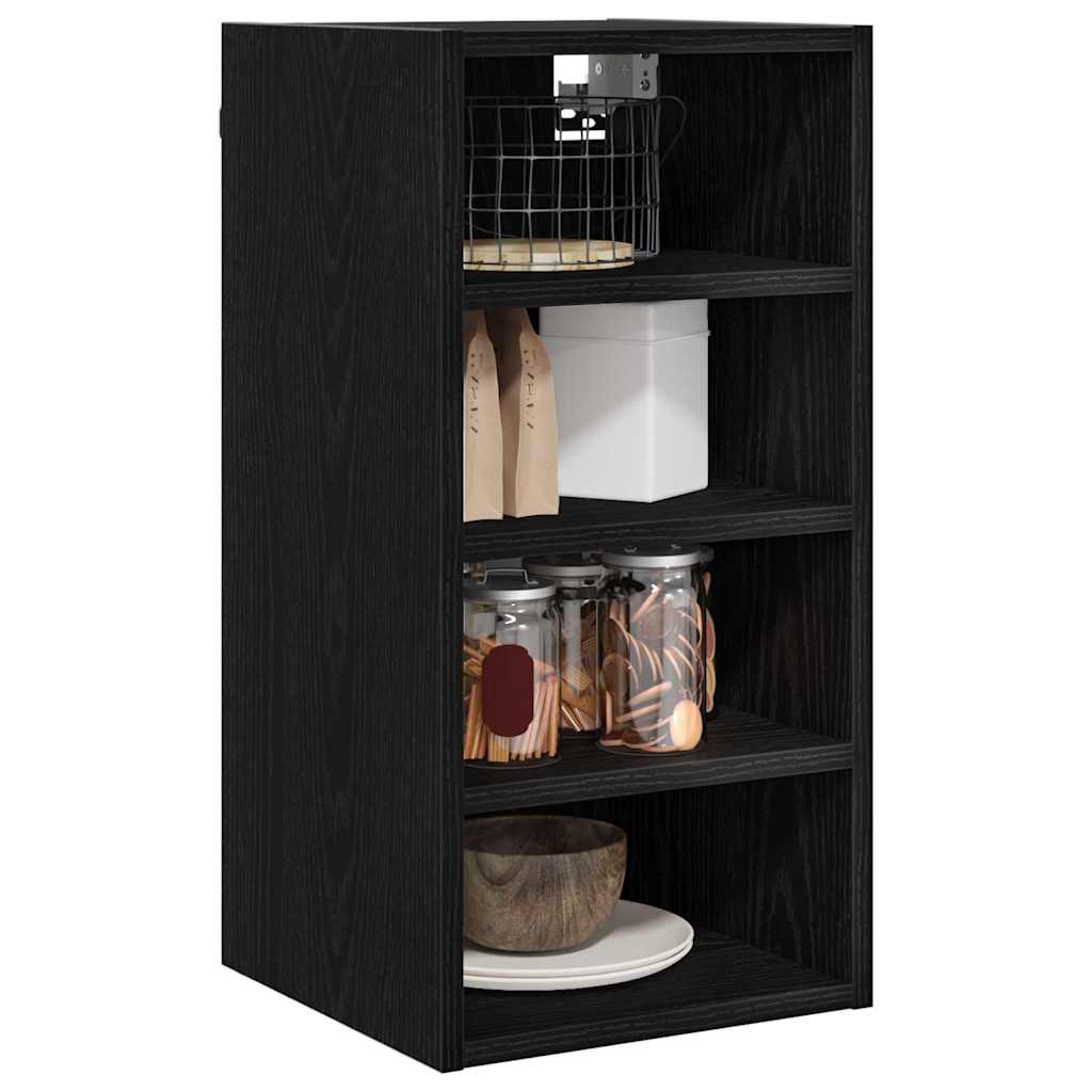 Dulap suspendat cu raft Riga Stejar negru 30 x 29,5 x 60 cm — imaginea 4