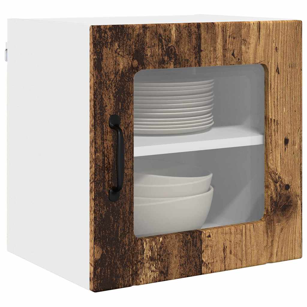 Dulap suspendat de bucatarie 2 pcs Lemn Vechi 40 x 31 x 40 cm — imaginea 4