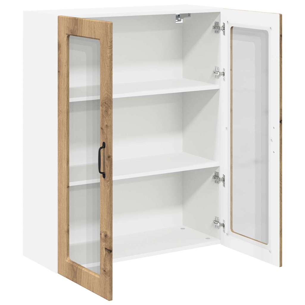 Dulap suspendat de bucatarie Stejar Artizanal 80 x 31 x 100 cm — imaginea 6