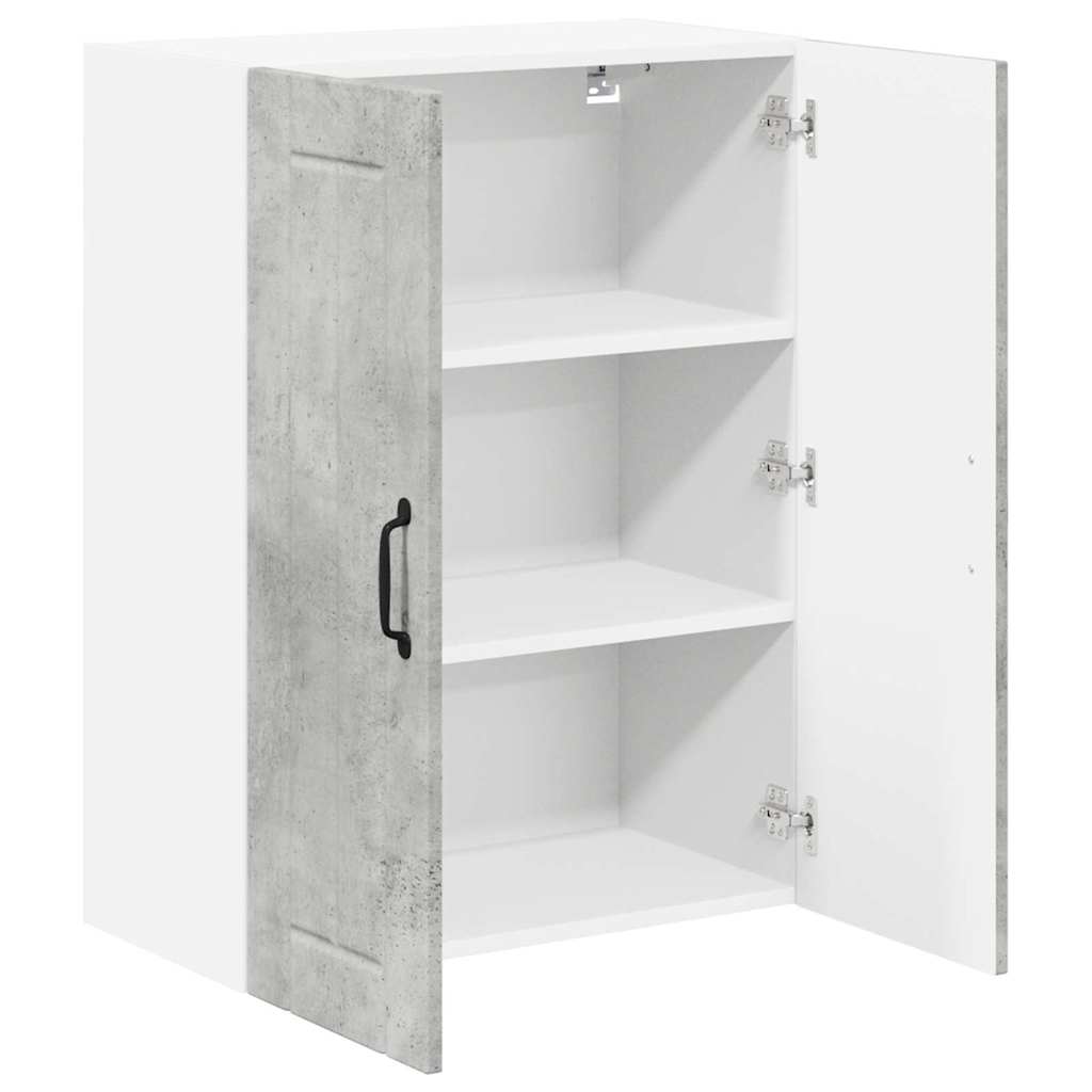 Dulap suspendat de bucatarie Gri din beton 60 x 31 x 80 cm — imaginea 6