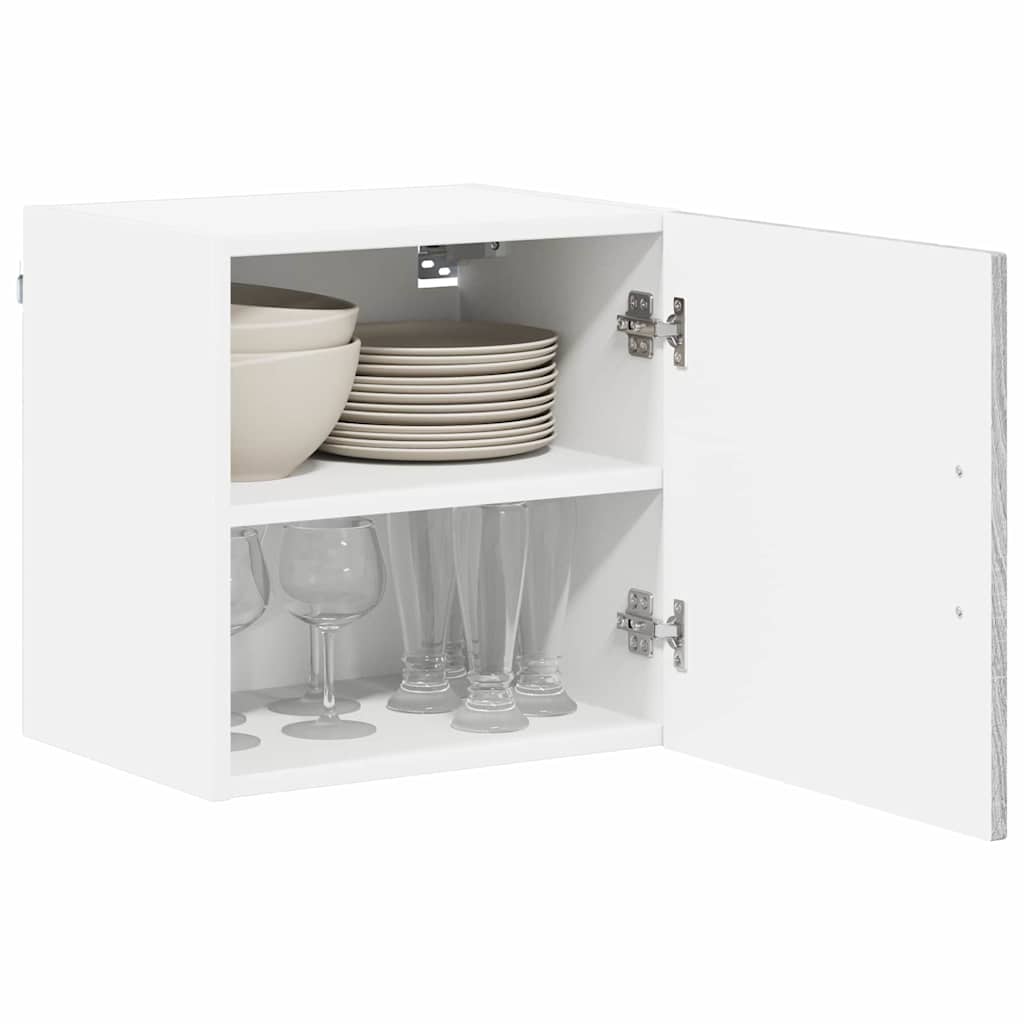 Dulap suspendat de bucatarie cu raft Gri Sonoma 40 x 31 x 40 cm — imaginea 4