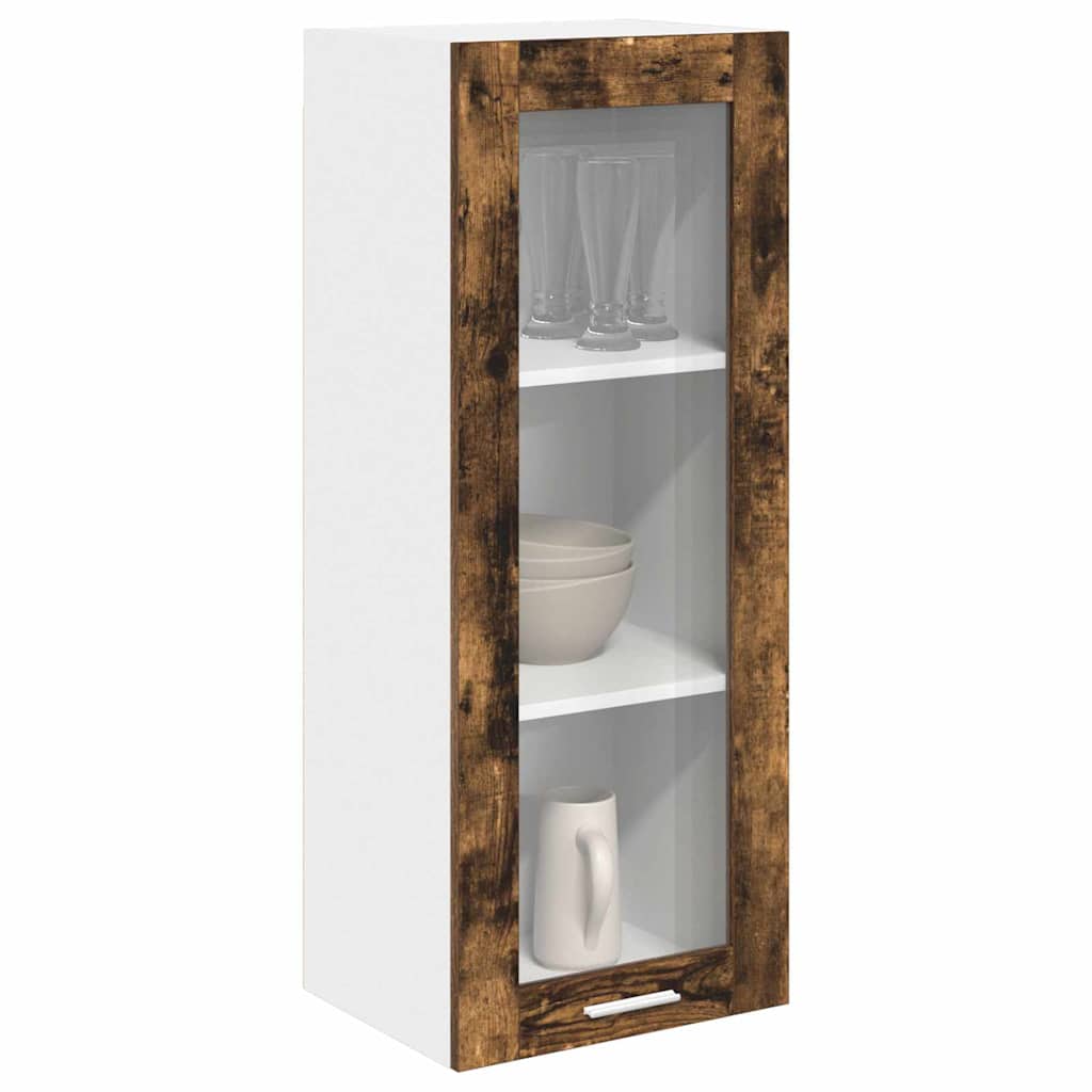 Dulap suspendat cu raft Riga Stejar fumuriu 40 x 31 x 100 cm — imaginea 4