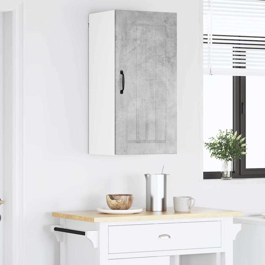 Dulap suspendat de bucatarie Gri din beton 40 x 31 x 80 cm — imaginea 5