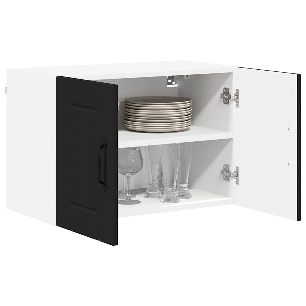 Dulap suspendat de bucatarie 2 pcs Negru 60 x 31 x 40 cm — imaginea 4