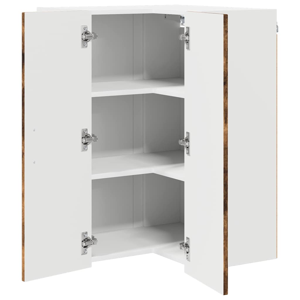 Dulap suspendat de bucatarie Stejar fumuriu 57 x 57 x 80 cm — imaginea 7