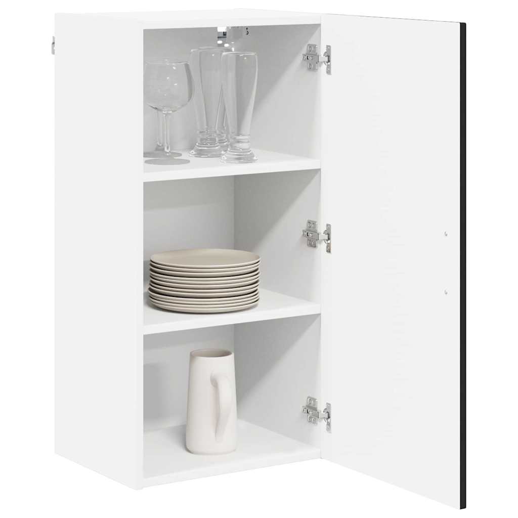 Dulap suspendat de bucatarie cu raft Negru 40 x 31 x 80 cm — imaginea 4