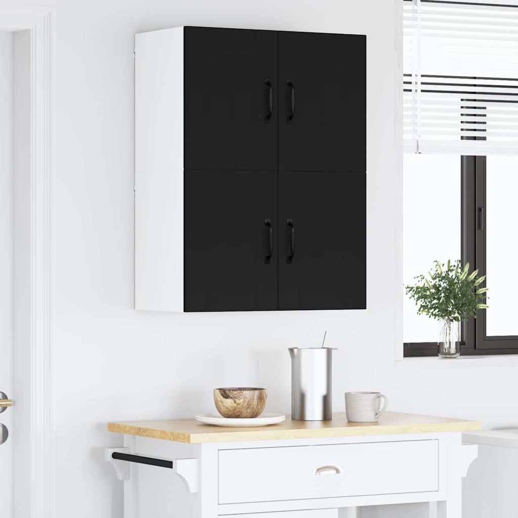 Dulap suspendat de bucatarie 2 pcs Negru 60 x 31 x 40 cm — imaginea 5