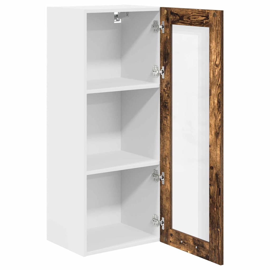 Dulap suspendat cu raft Riga Stejar fumuriu 40 x 31 x 100 cm — imaginea 6